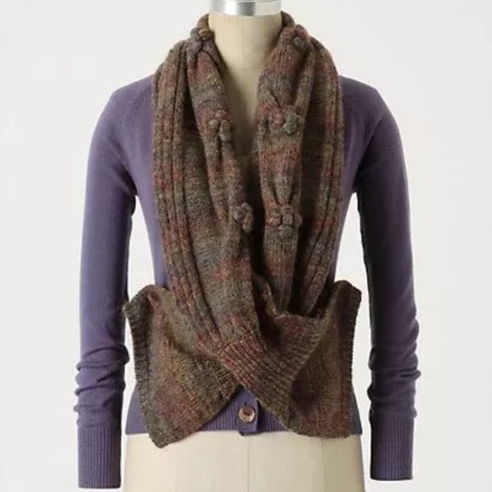 Anthropologie Charlie & Robin scarf cardigan